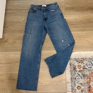 Abercrombie and Fitch the loose high-rise white like pants